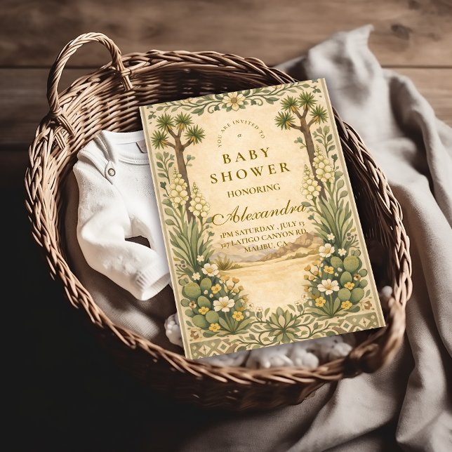 Desert Botanical Baby Shower Invitation (Creator Uploaded)