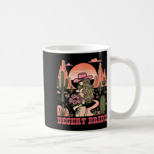 Desert Bride Cactus Landscape Sunset Hat Roses  Coffee Mug