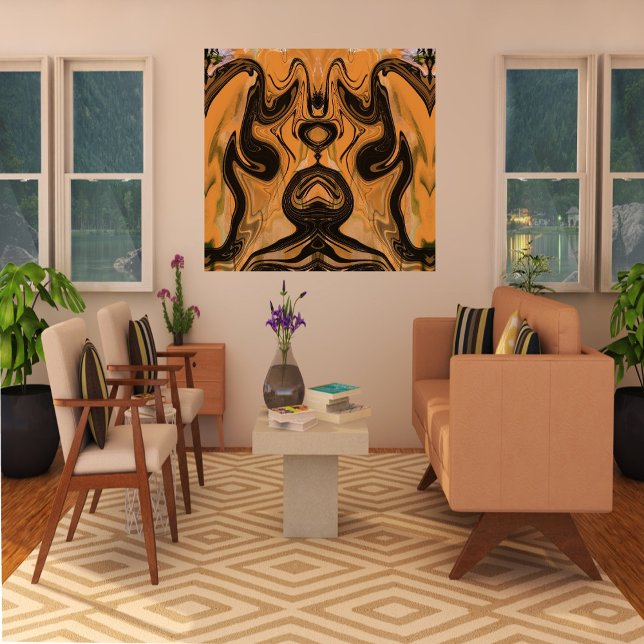 Desert Brown Abstract  On Wrapped Canvas Print (Creator Uploaded)