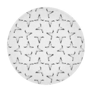 Desert Bull Horns Skulls Western Themed Cutting Board