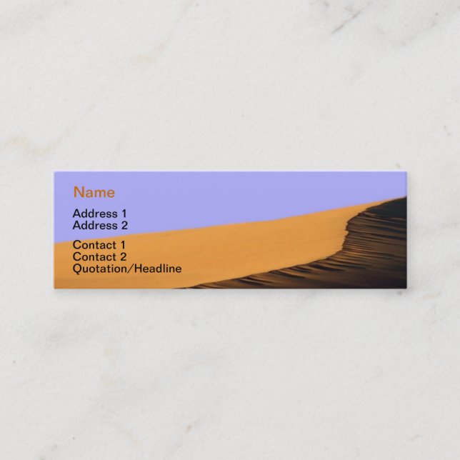 Desert Business Card (Front)