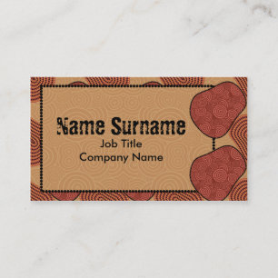 Desert, business card template