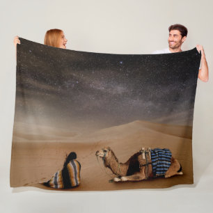DESERT by NIGHT Fleece Blanket