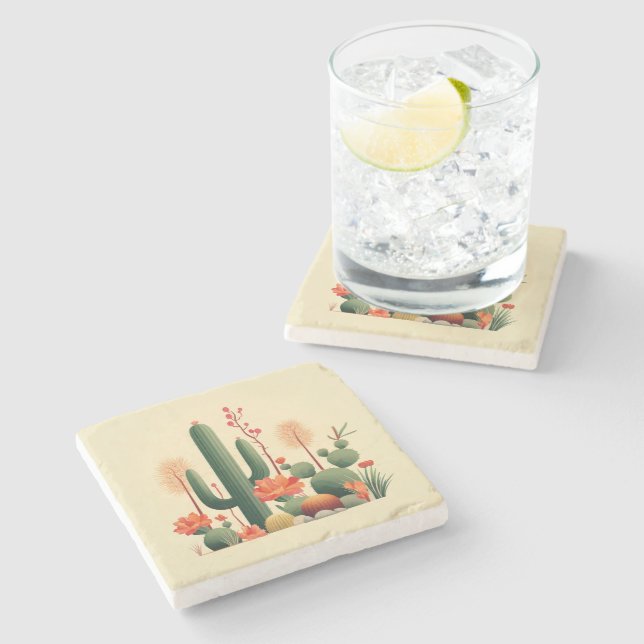 Desert Cacti Coaster (Side)