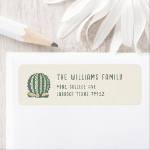 Desert Cactus Address Label