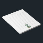Desert Cactus Bloom | Desert Theme Lined Notepad<br><div class="desc">A vibrant and colourful cactus bloom themed notepads for your home or office.</div>