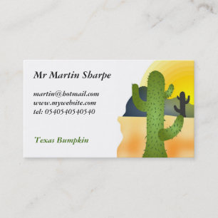 Desert Cactus Business Card