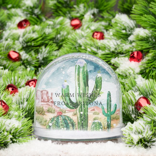 Desert Cactus Christmas | Warm Wishes Snowglobe (Christmas)