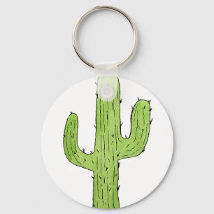 Desert Cactus Design Keychain