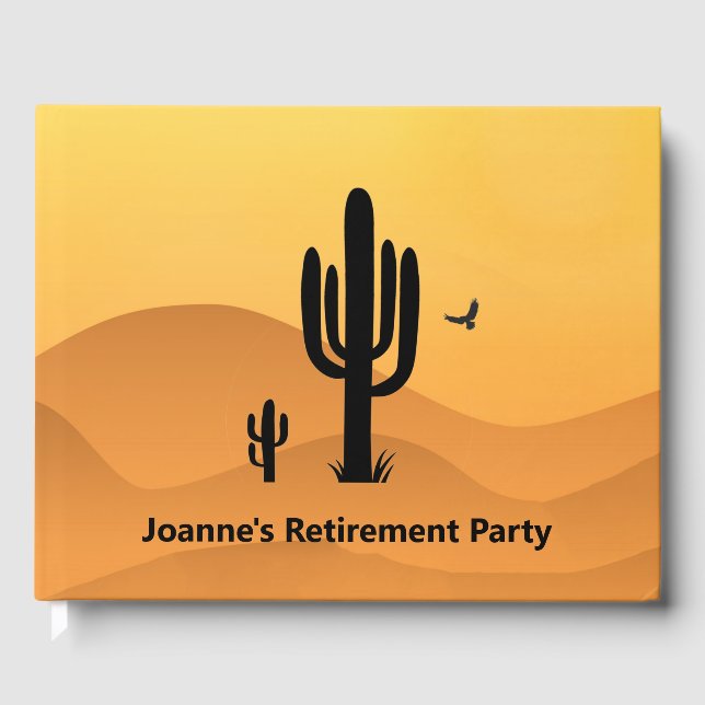 Desert Cactus Design Livre d'or (Recto)