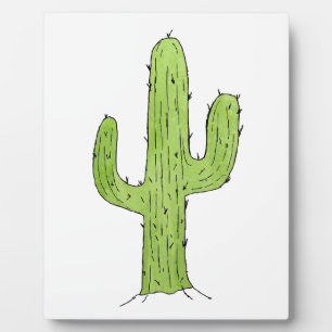 Desert Cactus Design Plaque