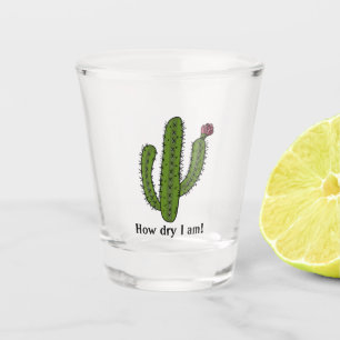 Desert Cactus Design Shot Glass