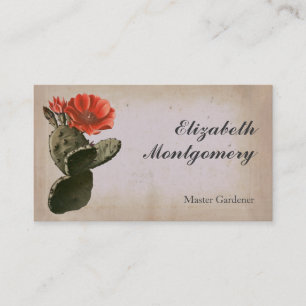 Desert Cactus Flower Cartes de visite professionne