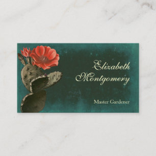 Desert Cactus Flower Cartes de visite professionne