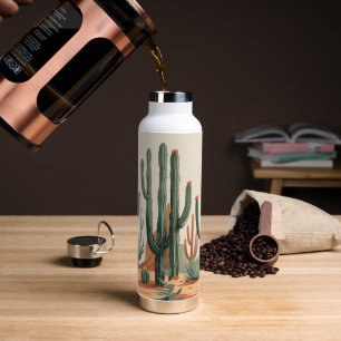 Desert Cactus Garden   Southwestern Water Bottle