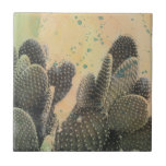 Desert Cactus | Green Splatter Tile<br><div class="desc">Desert Cactus | Green Splatter Artist: Naomi McCavitt</div>