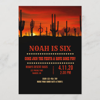 Desert Cactus Invitation
