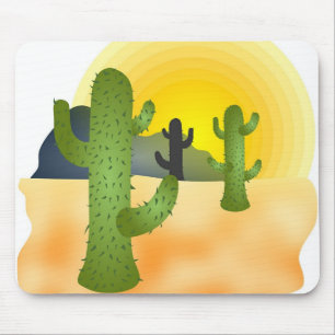 Desert Cactus Mouse Pad