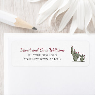 Desert Cactus New Home Southwest Return Address 