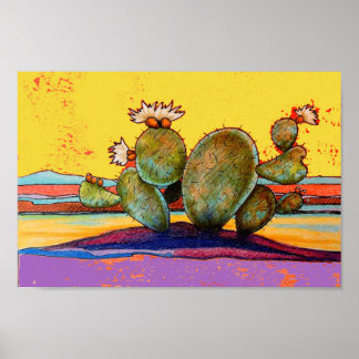Desert Cactus Poster