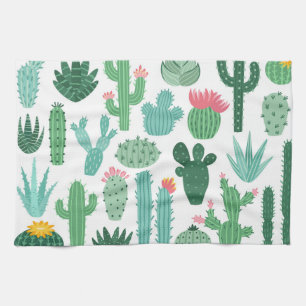 Desert Cactus Pretty Kitchen Towel