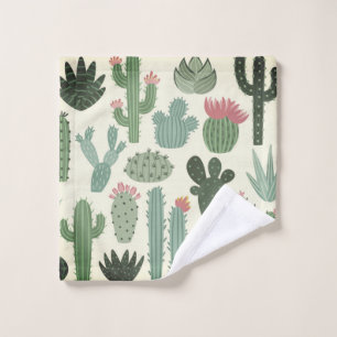 Desert Cactus Pretty Wash Cloth