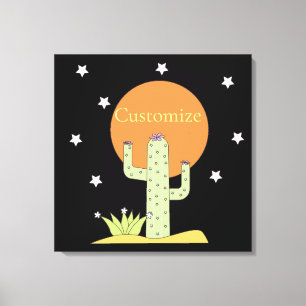 Desert Cactus Sun Thunder_Cove Canvas Print