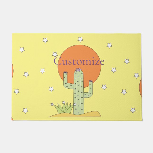 Desert Cactus Sun Thunder_Cove  Doormat (Front)