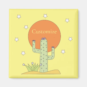 Desert Cactus Sun Thunder_Cove  Magnet