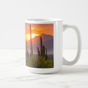 Desert cactus sunset, Arizona Coffee Mug