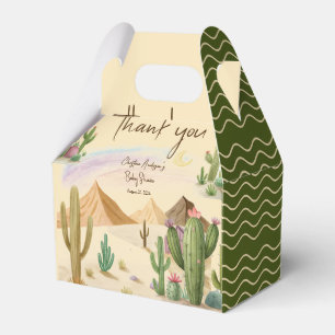 Desert Cactus Thank you Boho Arch Bbaby Shower Favor Box