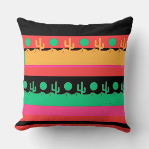 Desert Cactus Throw Pillow