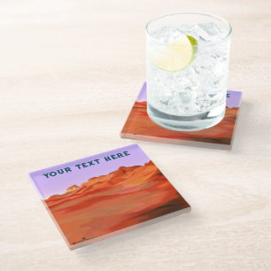 Desert Calm Glass Coaster