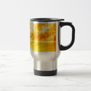 Desert Camel Caravan Sunburst Aluminum Travel Mug