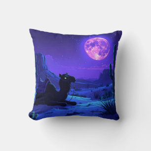 Desert Camel Mousepad Throw Pillow