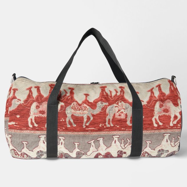 Desert Camels Caravan Art Duffle Bag (Front)