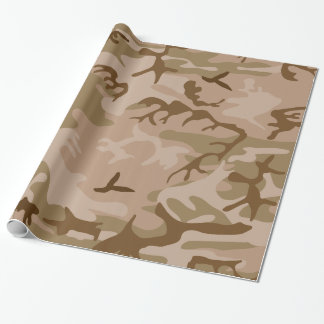 Desert Camo - Brown Camouflage Wrapping Paper