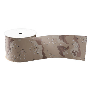 Desert Camo Grosgrain Ribbon