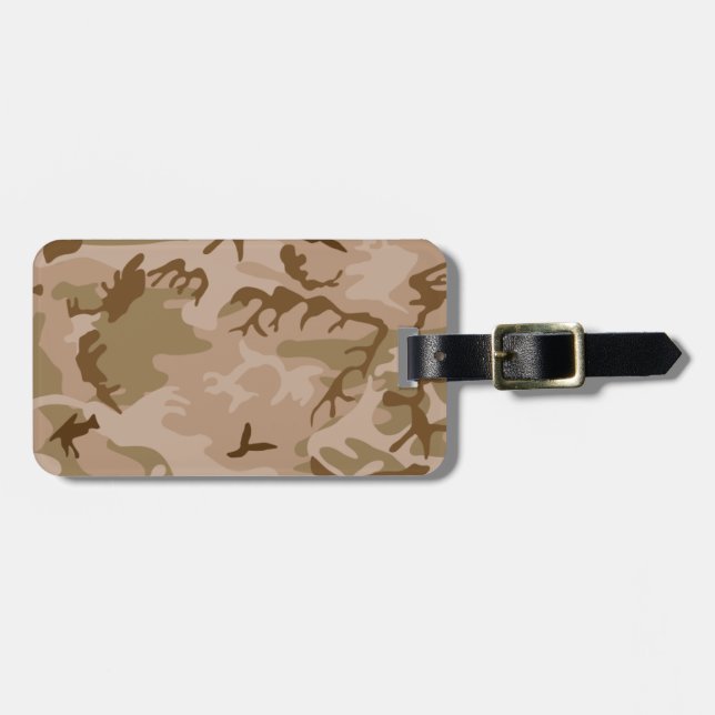 Desert Camo Luggage Tag (Front Horizontal)