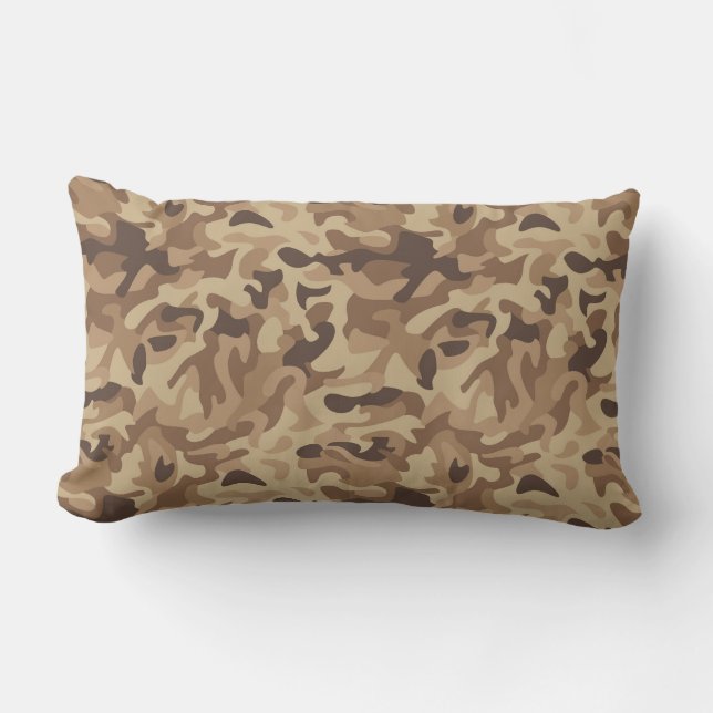 Desert Camo Lumbar Pillow (Front)