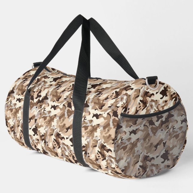 Desert Camo Print Duffle Bag (Right Corner)