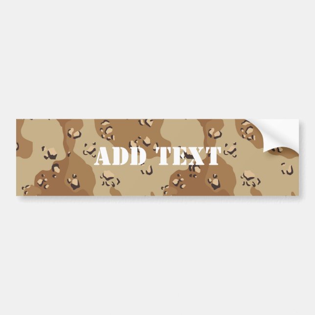 Desert Camouflage (1) Bumper Sticker (Front)