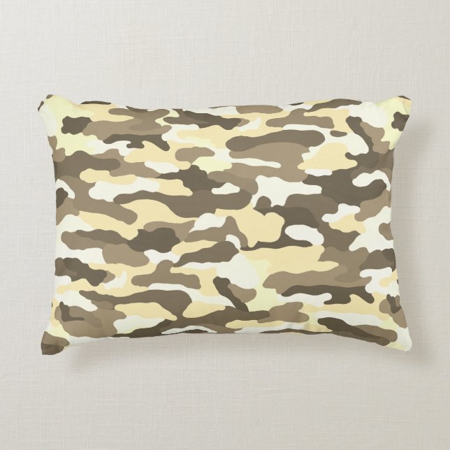 Desert Camouflage Accent Pillow (Front)