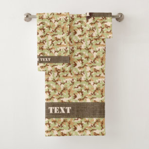 Desert Camouflage Bath Towel Set