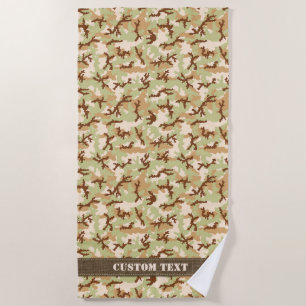 Desert Camouflage Beach Towel