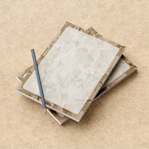 Desert Camouflage, Brown Camo, Military, Army Notepad