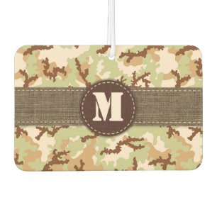 Desert camouflage car air freshener