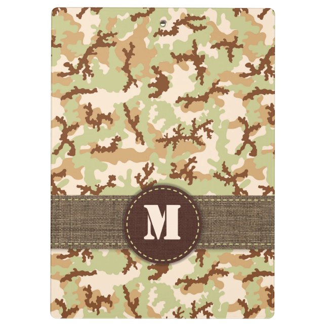 Desert camouflage clipboard (Back)