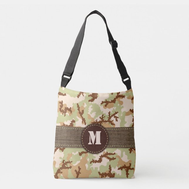Desert camouflage crossbody bag (Front)