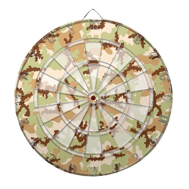 Desert camouflage dartboard (Front)